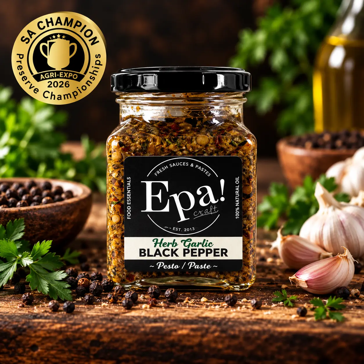 Epa! Black Pepper Pesto